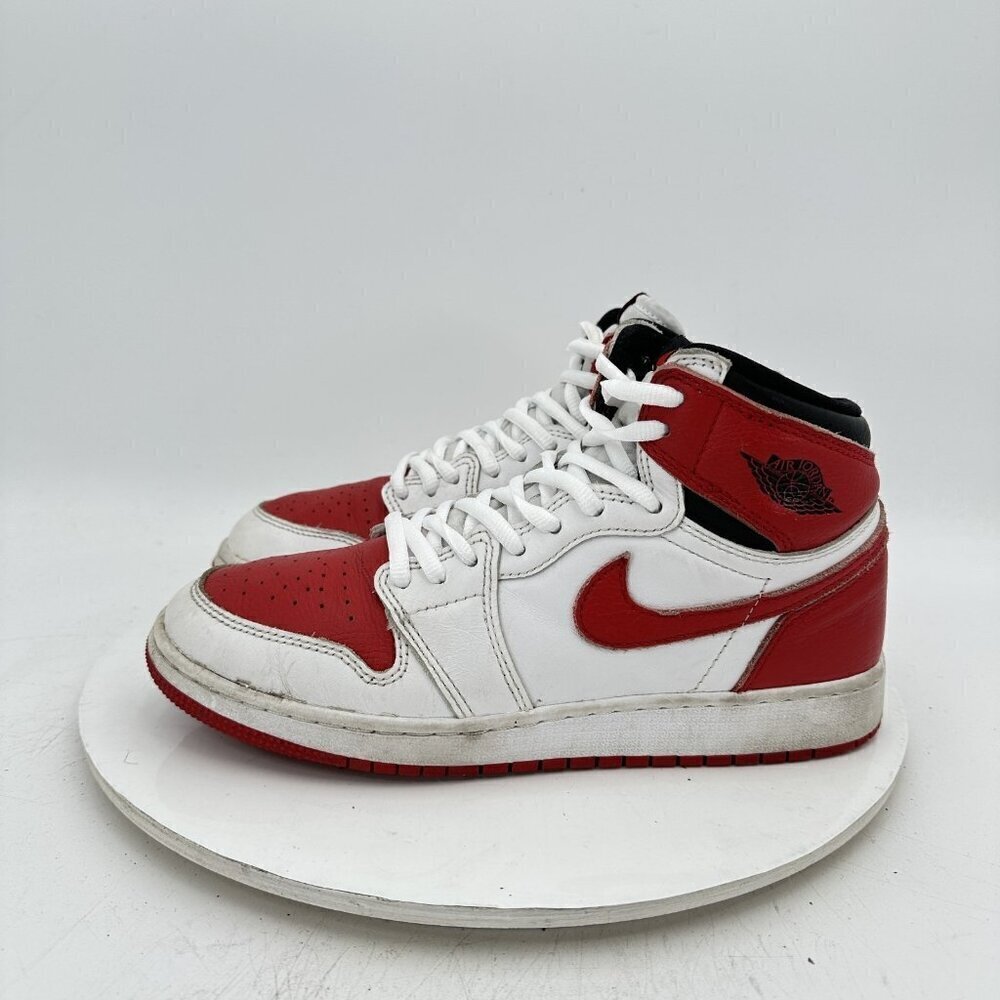 Nike Air Jordan 1 Retro High Youth Size 7Y Women 8.5 575441-161 Red White Shoes